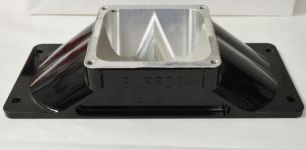 BUFFCO  BLACK  Single Hi Flow Ram Carb 4500 Dominator Riser   All Billet-  Blower mount